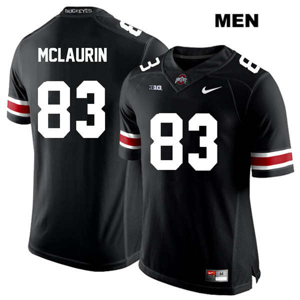 Ohio State Buckeyes Men's Terry McLaurin #83 White Number Black Authentic Nike College NCAA Stitched Football Jersey UK19E06OP